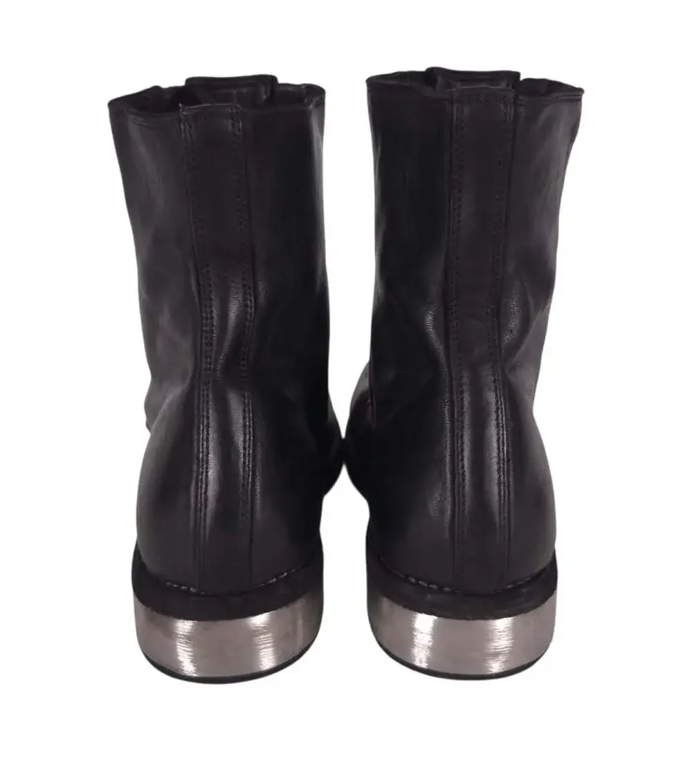 Guidi GR07FZI Big Daddy Double Front Zip Boots US 11 EU 44 Mens Black Leather
